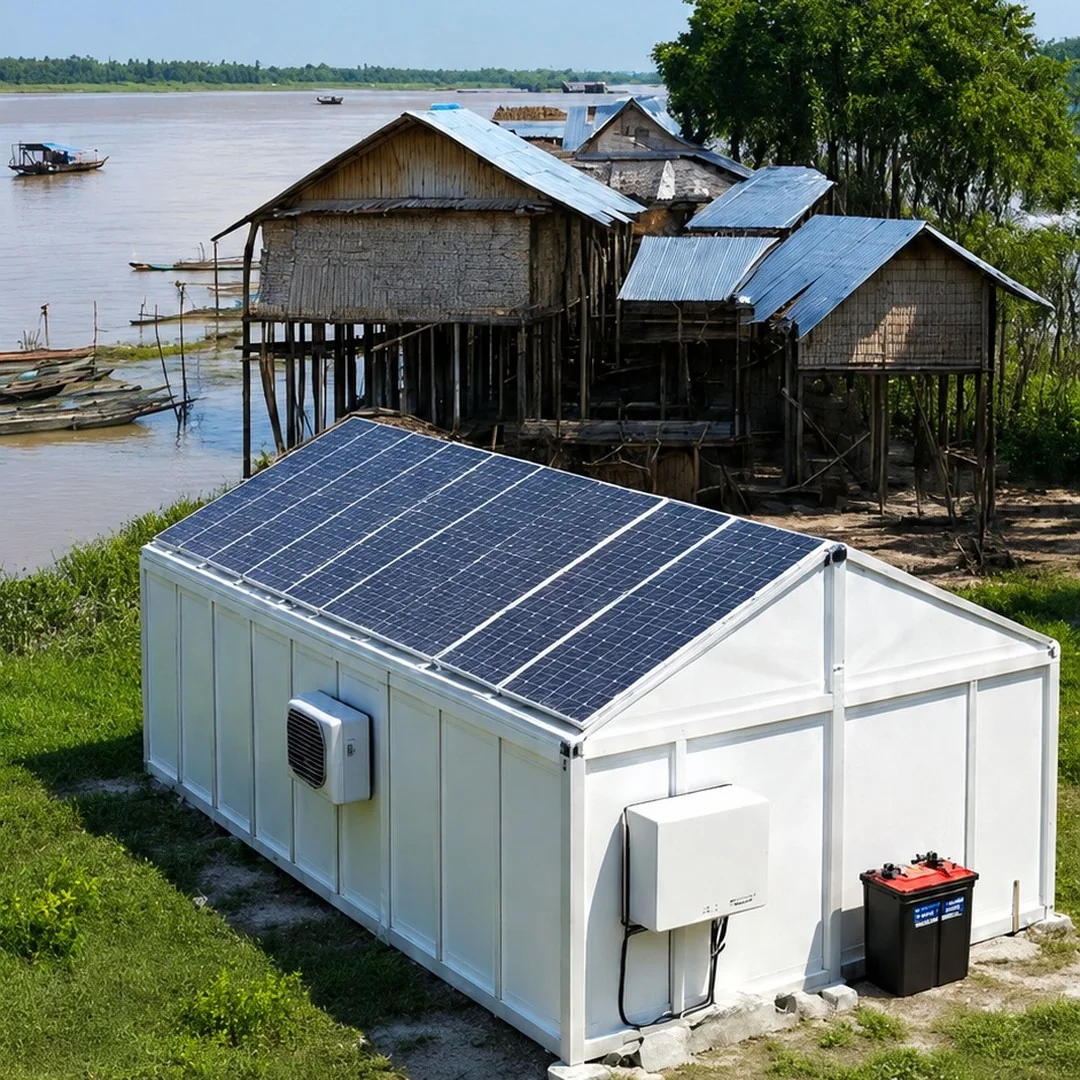 Cuarto frío con campo solar fabricado por Kaiser Frío Industrial