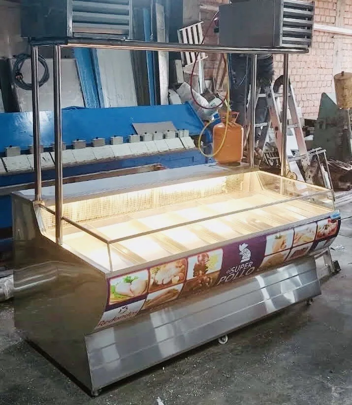 Mostrador refrigerado iluminado fabricado por Kaiser Frío Industrial